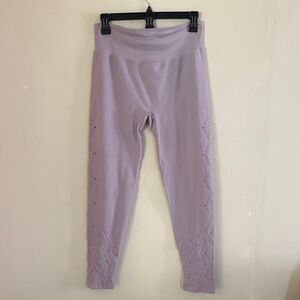 Victoria’s Secret PINK Lavender Leggings with Eyelet Detail